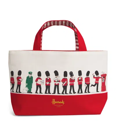 Harrods Post Box Tote Bag In Blue