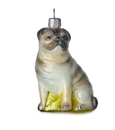Harrods Pug Tree Decoration In Sand