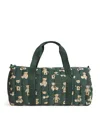 Harrods Quilted Henry Bear Duffle Bag In White