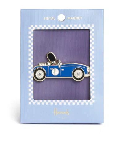 Harrods Racing Car Magnet In Blue