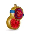 Harrods Red Caviar Tree Decoration In Red