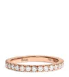 Harrods Rose Gold And Diamond Eternity Ring In Gold