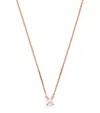 Harrods Rose Gold And Diamond Necklace In Gold