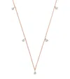 Harrods Rose Gold And Diamond Necklace In Gold