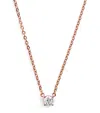 Harrods Rose Gold And Diamond Necklace In Gold