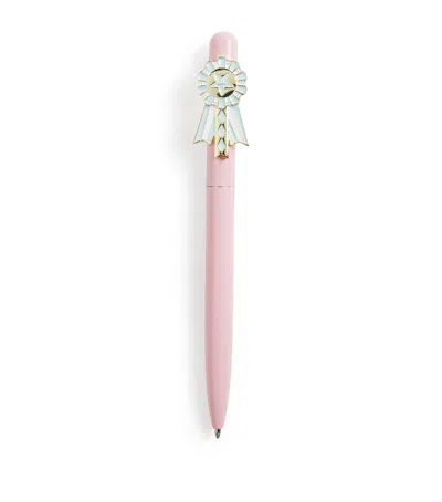 Harrods Rosette Pen In Pink