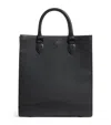 Harrods Saffiano Leather Tote Bag In Black