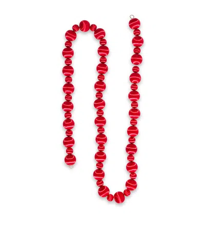 Harrods Satin Sphere Garland In Red
