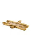 Harrods Set Of 2 Dragonfly Trays In Gold