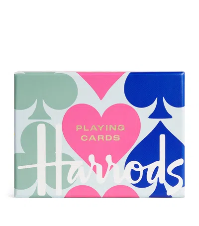 Harrods Set Of 2 Logo Playing Cards In Multi