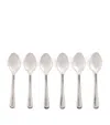 Harrods Set Of 6 Stainless Steel Teaspoons