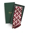 Harrods Silk Geometric Print Scarf In Pink