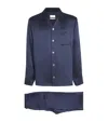 Harrods Silk Pyjama Set In Blue