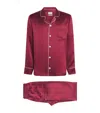 Harrods Silk Pyjama Set In Red