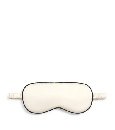 Harrods Silk Satin Sleep Mask In Ivory