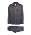 Harrods Silk Snaffle Print Pyjama Set In Black