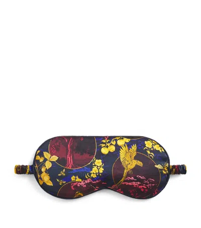 Harrods Silk Toile Sleep Mask In Multi