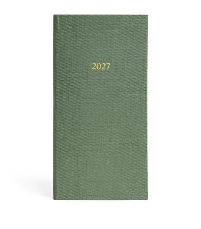 Harrods Slim 2027 Diary In Green