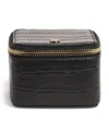 Harrods Small Leather Trinket Box In Black