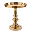 Harrods Small Metal Candle Stand In Gold
