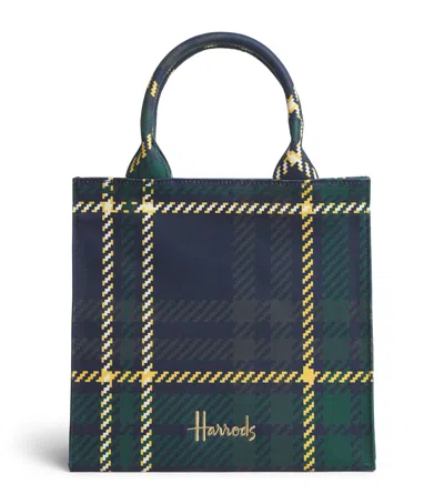 Harrods Small Tartan Tote Bag In Pink