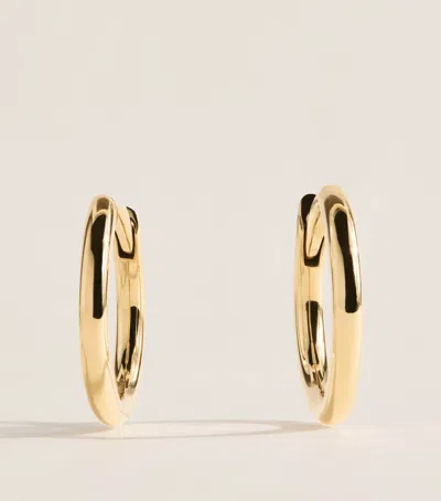 Harrods Small Yellow Gold Huggie Earrings
