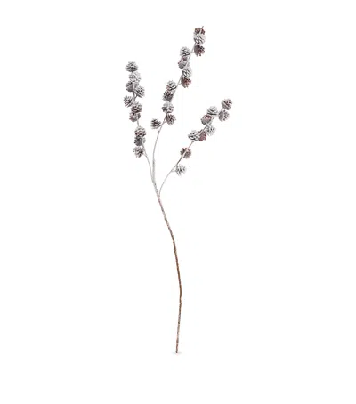 Harrods Snow Effect-trim Pinecone Stem