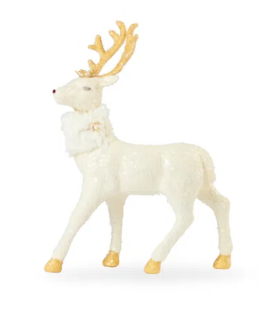 Harrods Sparkling Rudy Ornament In Neutral