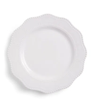 Harrods Stoneware Brompton Dinner Plate In White