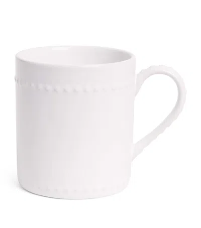 Harrods Stoneware Brompton Mug In White