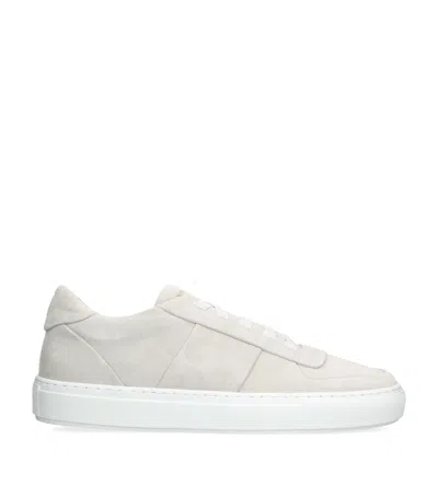 Harrods Suede Tono Sneakers In Neutral