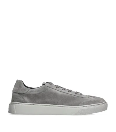 Harrods Suede Vibes Sneakers In Gray