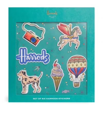 Harrods Sunday Afternoon 3d Sticker Set In Blue
