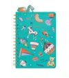 Harrods Sunny Afternoon Ringbound Notebook In Blue