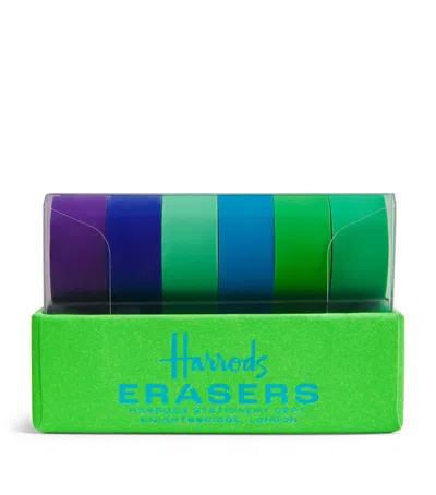 Harrods Teddy Bear Erasers In Blue