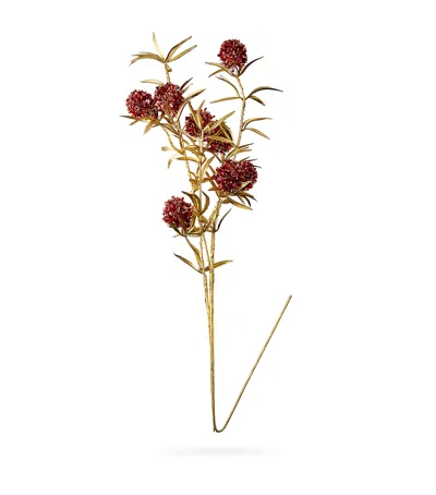 Harrods Tinsel Ball Flower Ornament