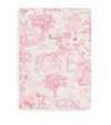 Harrods Toile A5 Notebook In Pink