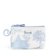 Harrods Toile Coin Purse In Blue