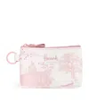 Harrods Toile Coin Purse In Pink