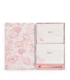Harrods Toile Letter Writing Set In Pink