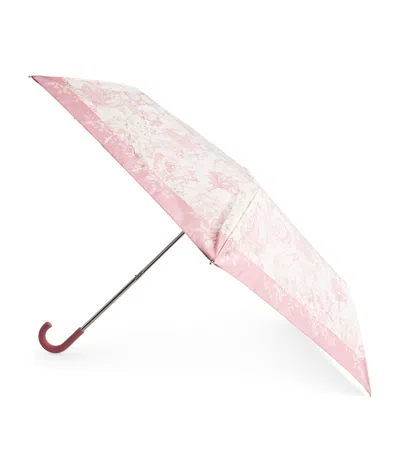 Harrods Toile Umbrella In Pink