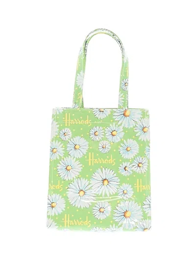 Pre-owned Harrods Tote Bag In Green
