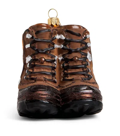 Harrods Trekking Shoes Tree Decoration In Brown