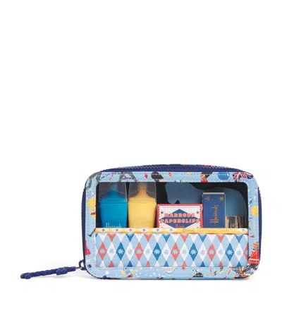 Harrods Trooping Of The Colour Filled Pencil Case In Blue