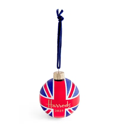Harrods Union Jack 2025 Year Bauble In Red