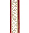 Harrods Velvet Dupioni Swirl-trim Ribbon In Gold