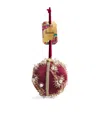 Harrods Velvet Jewelled Bauble In Multi