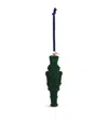 Harrods Velvet Nutcracker Tree Decoration In Green