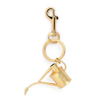 Harrods Watering Can Keyring In Gold