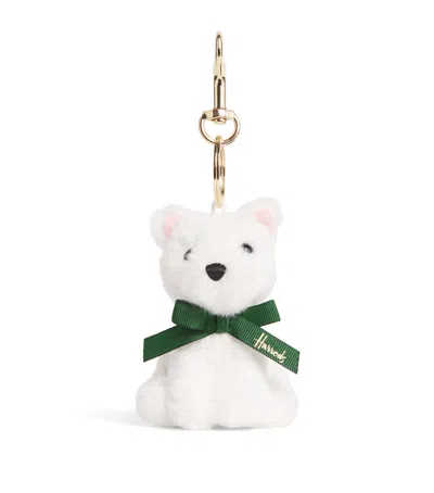 Harrods Westie Dog Keyring In Ivory